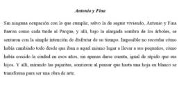 Relato Antonio y Fina