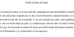 Relato Desde la Sierra de Guara