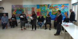 Lectura del Manifiesto en el Centro de día Arcadia.